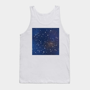 Ethereal Night Sky - Discovering the Beauty of Celestial Mapping Tank Top